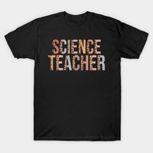 Leopard Science Teacher Supplies Back To School T-Shirt